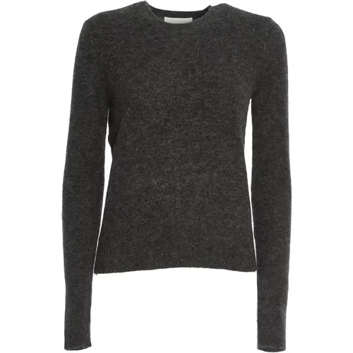 Anthrazit Strickpullover mit Rundhalsausschnitt Aw24 , Damen, Größe: 2XS - Isabel Marant Étoile - Modalova