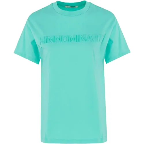 Geprägtes Baumwoll-Jersey T-Shirt - Hinnominate - Modalova