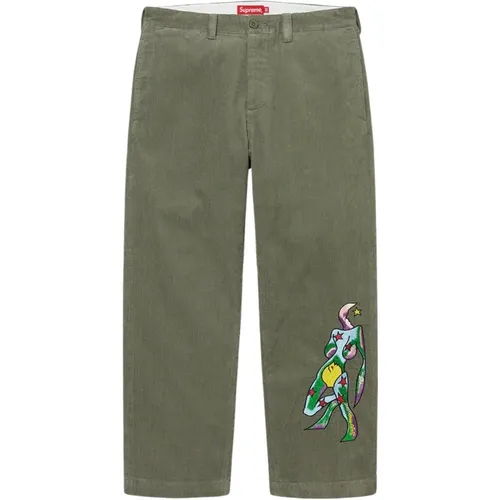 Limited Edition Corduroy Chino Pant , male, Sizes: W32 - Supreme - Modalova