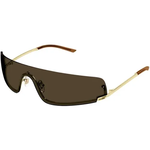 Gold Brown Sunglasses Gg1561S 002 , unisex, Sizes: ONE SIZE - Gucci - Modalova