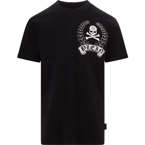 Schwarzes Grafikdruck T-Shirt , Herren, Größe: XL - Philipp Plein - Modalova