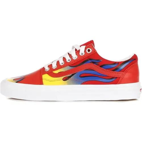 Red/Blue Low Top Sneakers All Over Print , male, Sizes: 10 UK, 8 1/2 UK, 6 UK - Vans - Modalova