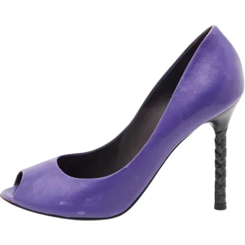 Pre-owned Suede heels , female, Sizes: 6 1/2 UK - Bottega Veneta Vintage - Modalova