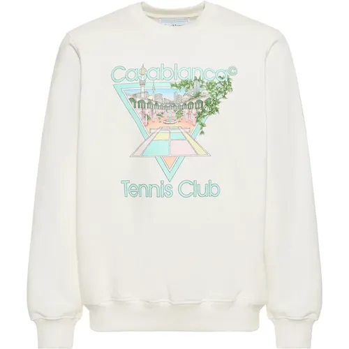 Tennis Club Sweatshirt , male, Sizes: L, M, XL, S - Casablanca - Modalova