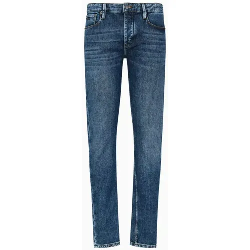 Slim Fit Gebrauchte Denim Jeans , Herren, Größe: W31 - Emporio Armani - Modalova