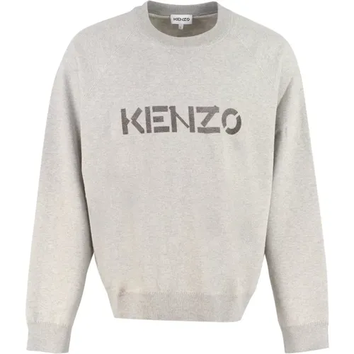 Wool Logo Sweater , male, Sizes: S - Kenzo - Modalova