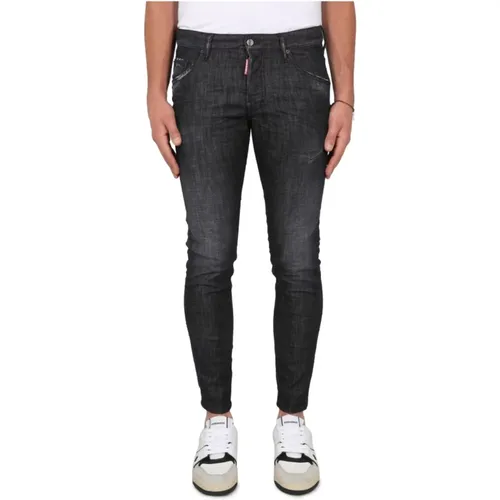 Skater Fit Jeans with Button Closure , male, Sizes: XL, M, S, XS, L, 2XL - Dsquared2 - Modalova