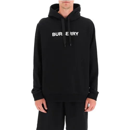 Logo Hoodie aus französischer Terry-Baumwolle , Herren, Größe: M - Burberry - Modalova