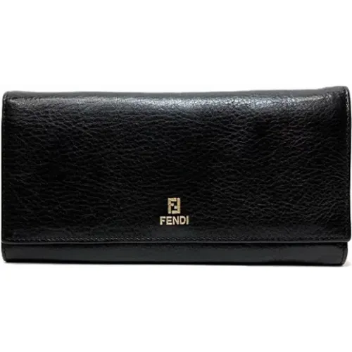 Pre-owned Leder Portemonnaies , Damen, Größe: ONE Size - Fendi Vintage - Modalova