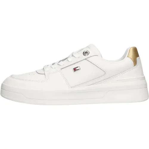 Essential Basket Sneaker Weiß Leder - Tommy Hilfiger - Modalova