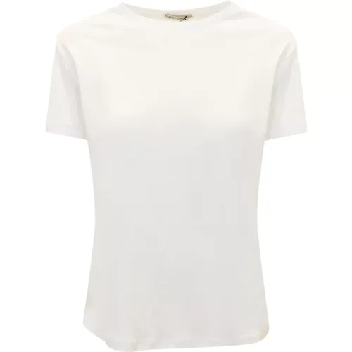 Cotton Toscani T-Shirt Ss24 , female, Sizes: M, S, XS, L - Alessandro Aste - Modalova