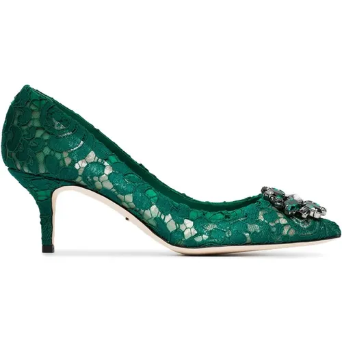 Elevate Your Style with Bosco Heels , female, Sizes: 2 UK - Dolce & Gabbana - Modalova