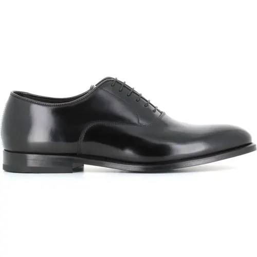 Schwarze Oxford Flache Schuhe , Herren, Größe: 40 EU - Doucal's - Modalova