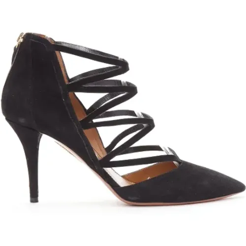 Pre-owned Suede heels , female, Sizes: 5 UK - Aquazzura Pre-owned - Modalova