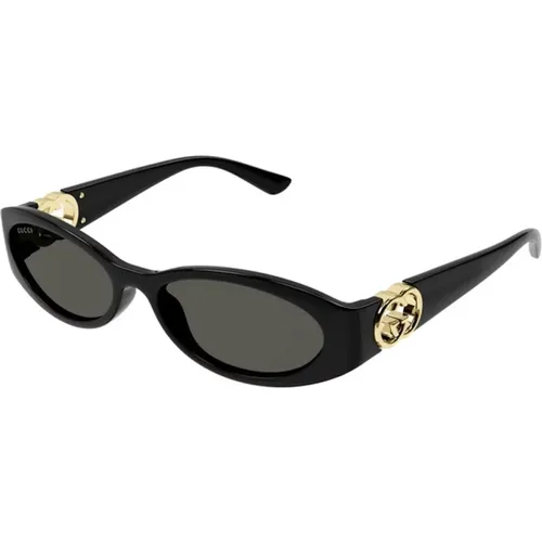 Grey Sunglasses Gg1660S 001 , female, Sizes: 54 MM - Gucci - Modalova