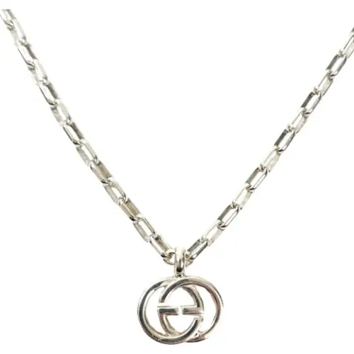 Pre-owned Silver necklaces , female, Sizes: ONE SIZE - Gucci Vintage - Modalova