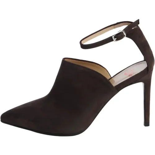 Le Fabian Lace-Up Heel Flat Shoes , female, Sizes: 3 1/2 UK, 6 1/2 UK, 5 1/2 UK - Fabiana Filippi - Modalova
