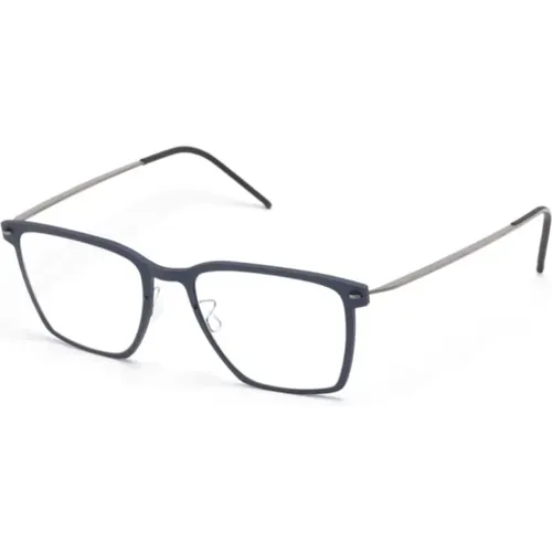Blaue Optische Brille für den Alltag , unisex, Größe: 52 MM - lindbergh - Modalova