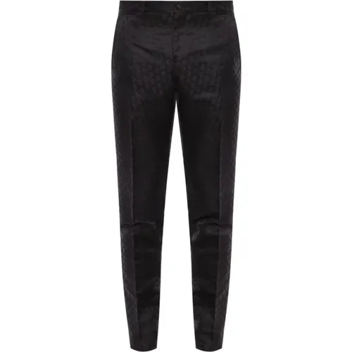 Jacquard Lurex Trousers for Men , male, Sizes: M - Dolce & Gabbana - Modalova