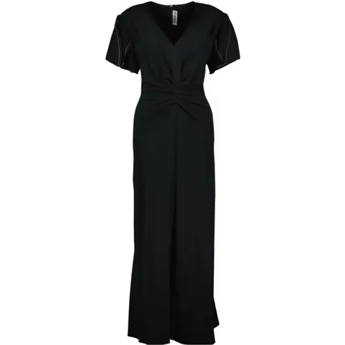 Schwarzes Midi-Kleid - Victoria Beckham - Modalova