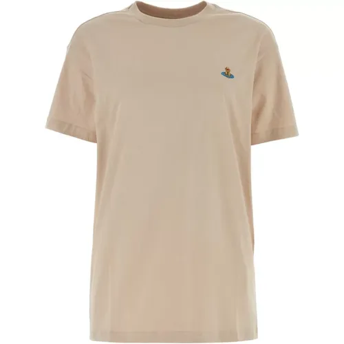Sand Baumwoll T-Shirt , Damen, Größe: L - Vivienne Westwood - Modalova