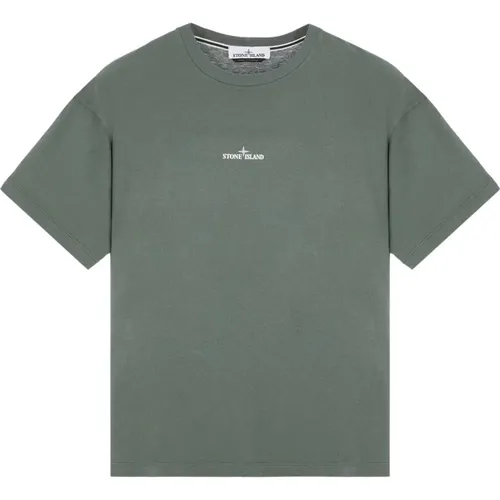 Casual Cotton T-shirt , male, Sizes: S, L - Stone Island - Modalova