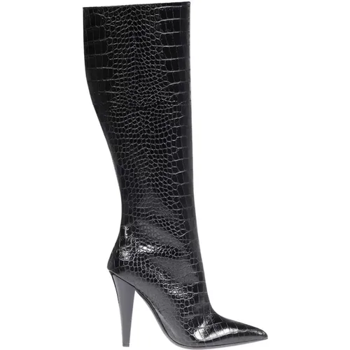 Krokodil-Print-Lederstiefel - Tom Ford - Modalova