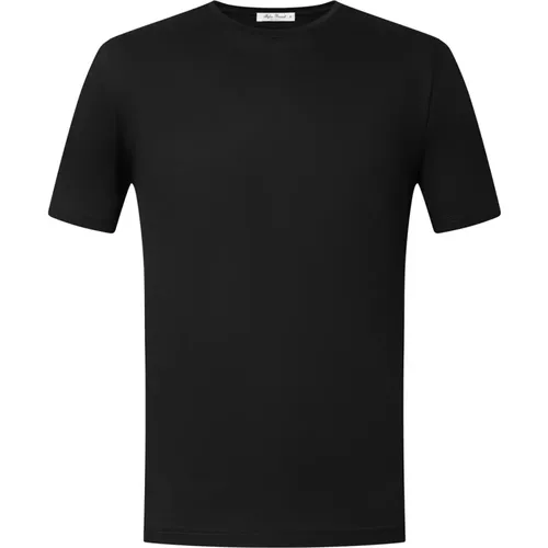 Modernes Schwarzes T-Shirt , Herren, Größe: S - Stefan Brandt - Modalova