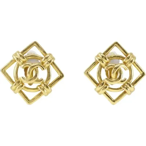 Pre-owned Metal earrings , female, Sizes: ONE SIZE - Chanel Vintage - Modalova