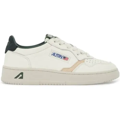 Embossed Leather Sneakers with Suede Detail , female, Sizes: 6 UK, 3 UK, 4 UK, 2 UK, 7 UK, 5 UK - Autry - Modalova