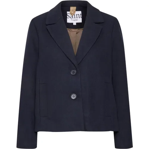 Night Sky Short Coat Chic Style , female, Sizes: M, S, XL, L - Saint Tropez - Modalova