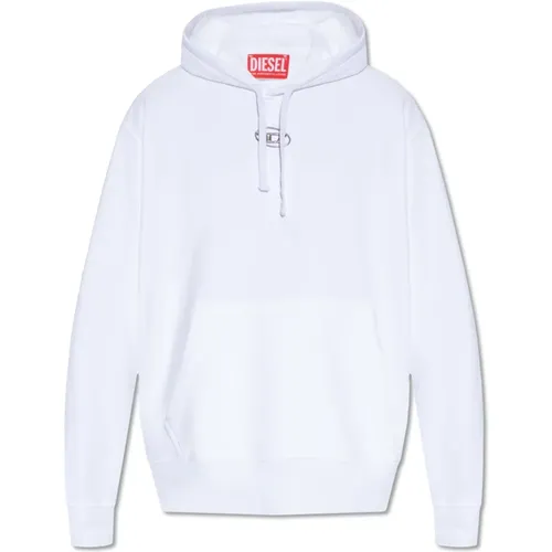 ‘S-Macs-Hood-Od’ hoodie , male, Sizes: L, XL, M - Diesel - Modalova