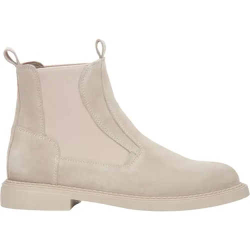 Women's Light Chelsea Boots made of Genuine Italian Velour Er00116564 , female, Sizes: 3 UK, 6 UK, 4 UK, 7 UK, 5 UK - Estro - Modalova