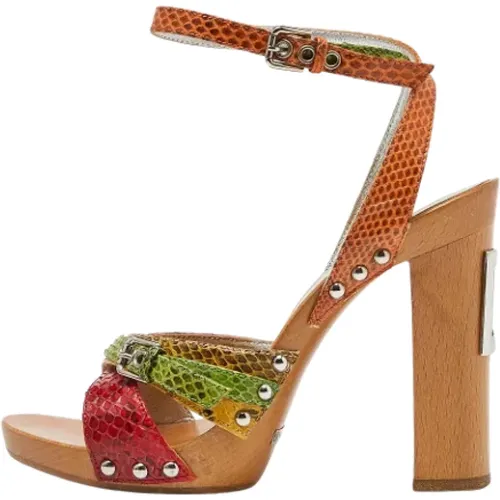 Pre-owned Stoff sandals , Damen, Größe: 36 EU - Dolce & Gabbana Pre-owned - Modalova