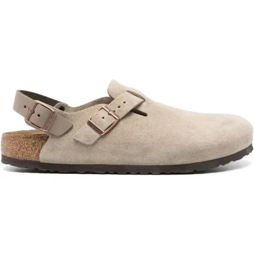 Weicher Wildleder Clog , Herren, Größe: 43 EU - Birkenstock - Modalova