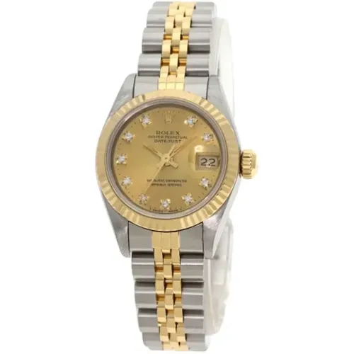 Pre-owned Gold watches , female, Sizes: ONE SIZE - Rolex Vintage - Modalova