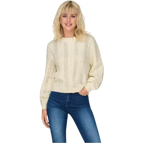 Rubin Strickpullover Damen , Damen, Größe: L - Only - Modalova