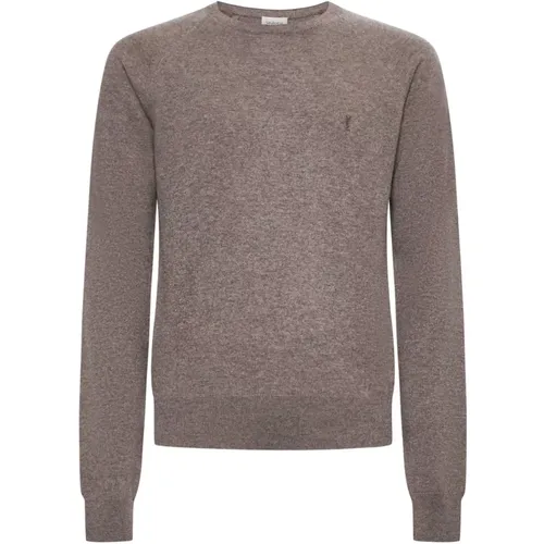 Sweater with Round Neck , male, Sizes: M, L - Saint Laurent - Modalova