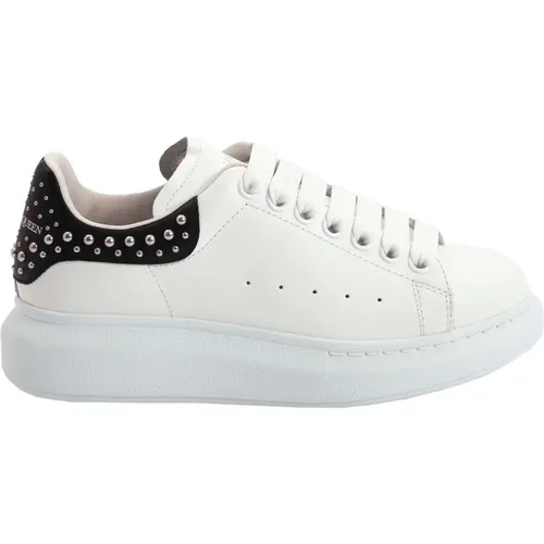 Elevate Sneaker Game - Black Leather Sneakers with Details , female, Sizes: 9 UK - alexander mcqueen - Modalova