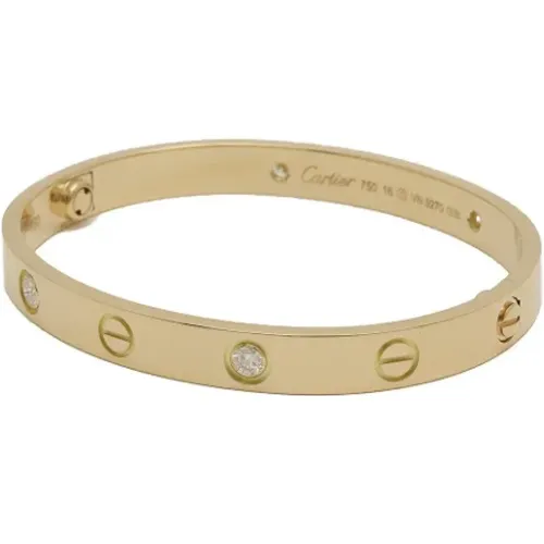 Pre-owned Gold bracelets , female, Sizes: ONE SIZE - Cartier Vintage - Modalova