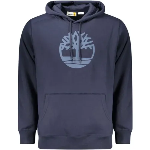 Blauer Baumwollpullover , Herren, Größe: XL - Timberland - Modalova