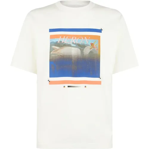 Misprinted T-Shirt for Men , male, Sizes: S - Heron Preston - Modalova