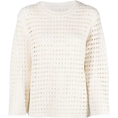 Casual Wool Cotton Sweater , female, Sizes: XS, L - See by Chloé - Modalova