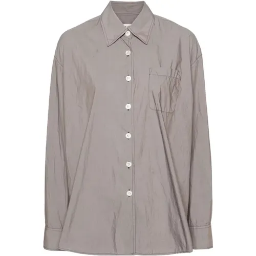 Stone Khaki Parachute Poplin Oversized Shirt , female, Sizes: S - Our Legacy - Modalova