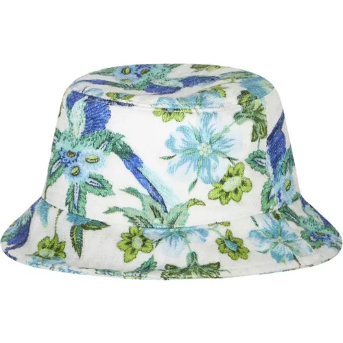 Blue Floral Bucket Hat , male, Sizes: L, M - ETRO - Modalova