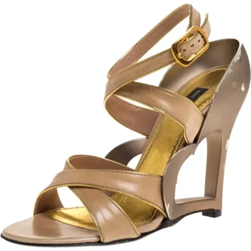 Pre-owned Leather sandals , female, Sizes: 3 1/2 UK - Marc Jacobs Pre-owned - Modalova