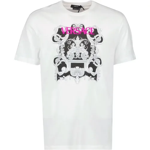 Barocco T-shirt für Männer und Frauen , Herren, Größe: M - Versace - Modalova