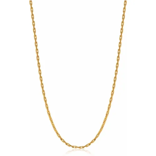 Mens Gold Paperclip Chain , Herren, Größe: L - Nialaya - Modalova