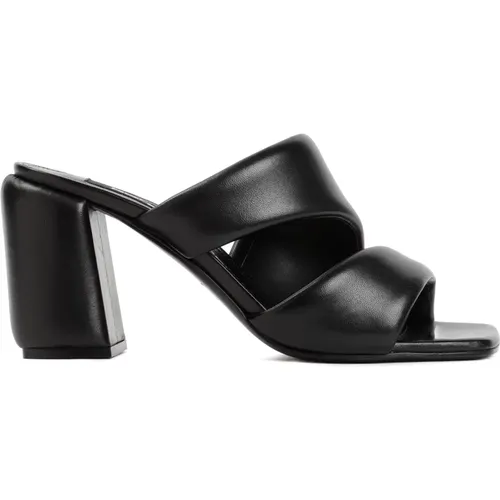 Leather Sandal High Heel , female, Sizes: 5 1/2 UK, 6 UK, 6 1/2 UK - Sergio Rossi - Modalova