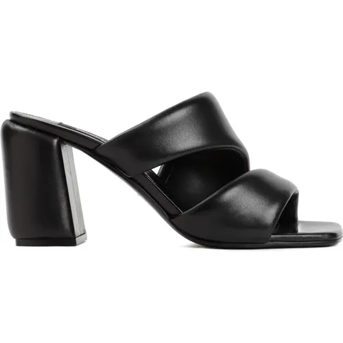 Leather Sandal High Heel , female, Sizes: 6 UK, 6 1/2 UK - Sergio Rossi - Modalova